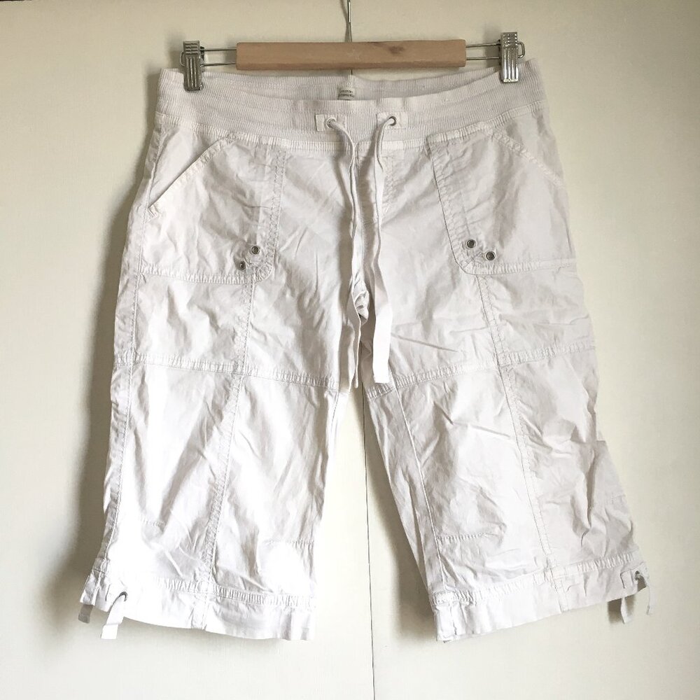 Old Navy White Stretch Coast to Coast Cargo Shorts XS